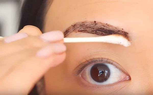 Как окрасить брови с помощью кофе