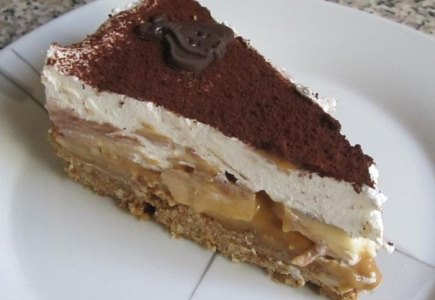 Торт из печенья банановый