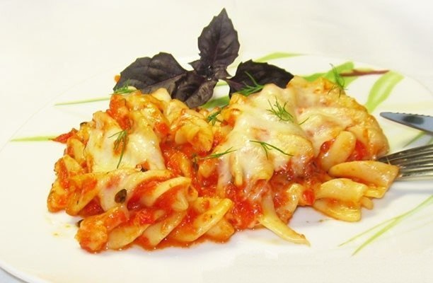 Сырная паста, запеченная в духовке