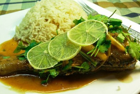 Рыба в овощах