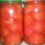 Помидоры, консервированные половинками