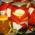 Салат из перца и помидоров в медовой заливке