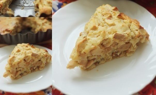 Шарлотка с яблоками