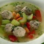 Суп с фрикадельками и овощами