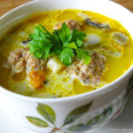 Грибной суп с фрикадельками