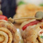 Необычные блины с мясом наоборот — запеченные в духовке