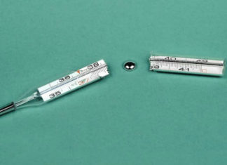 Как действовать, когда разбился ртутный градусник?