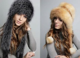 Стильные шапки ушанки из норки