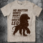 Мужская футболка со львом – это стильно