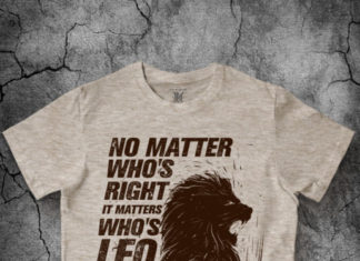 Мужская футболка со львом – это стильно