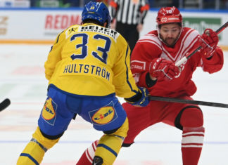 Хоккеисты сборной России с трудом победили шведов в матче Кубка Первого канала