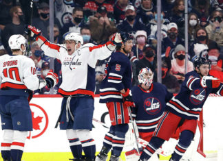 «Вашингтон» победил в гостевом матче «Виннипег» в НХЛ, Овечкин забросил 752-ю шайбу в лиге