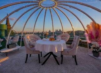 Романтичное свидание на крыше в Москве для двоих