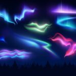 полярное сияние лучи природа северное сияние