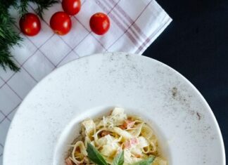 рецепт карбонары со сливками шаг за шагом