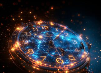 Туманность песочные часы в космосе