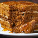 Торт из кукурузных палочек со сгущенкой и маслом