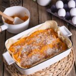 Майонезный пирог с начинкой в духовке