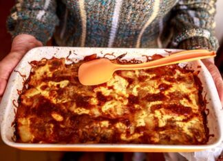 Запеканка из макарон с фаршем в духовке