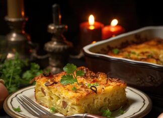 Картошка в духовке: сливки и сыр