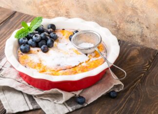 Творожная запеканка в духовке без манки