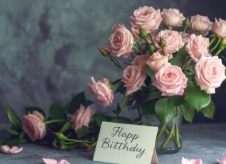 Поздравления с 55-летием для прекрасной женщины