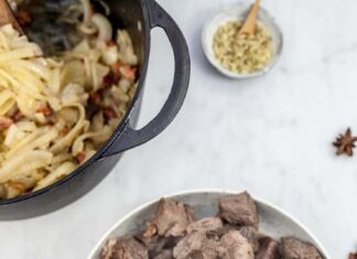 Приготовление гуляша из говядины