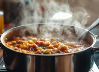 Суп с фасолью и мясом: рецепт