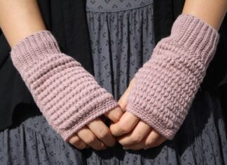 Детские Митенки Крючком