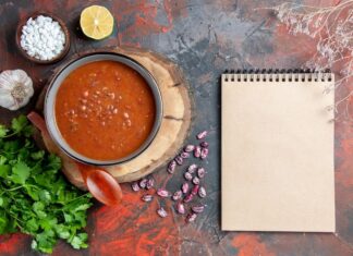 Фасолевый суп из красной фасоли без мяса