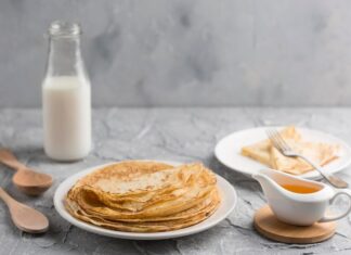 Рецепт теста для тонких блинчиков с начинкой на молоке