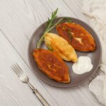 Капустный заливной пирог на кефире в мультиварке