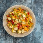 Куриный салат с апельсином и корейской морковью