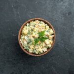 Салат из горошка, крабовых палочек и яиц