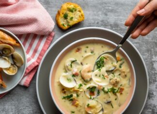 Суп из свежих лесных грибов с картошкой