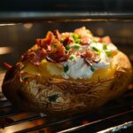 Цельный картофель в фольге с начинкой в духовке