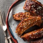 Свиные ребра с медом в духовке