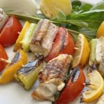 Скумбрия с овощами в духовке