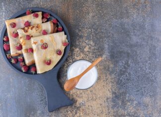 Самый вкусный рецепт блинов с творогом