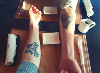 Маленькие тату на щиколотке для женщин