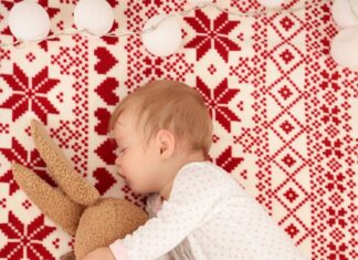 Схема вязания детского пледа спицами для новорожденных