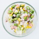 Фасолевый салат с огурцом