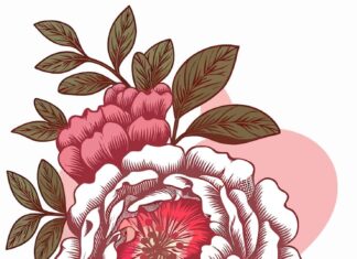 Значение пиона тату для девушек на руке