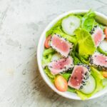 Салат с ветчиной и свежими огурцами