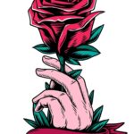 Тату роза на кисти: значение и символы