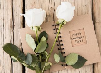 Подпись с цветами от мужа: романтичный сюрприз