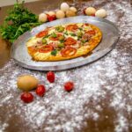 Быстрая пицца на кефире в духовке