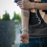 Мужские небольшие тату на предплечье