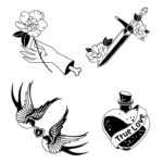 Легкие женские тату-эскизы для руки