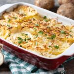 Запеканка с шампиньонами и картофелем в духовке